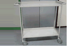 Bücherwagen aus Stahlrohr geschweisst Bücherwagen aus Stahlrohr geschweisst