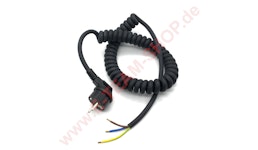 Spiralkabel mit Winkelstecker Spiralkabel mit Winkelstecker