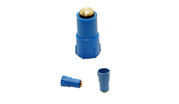 Baustopfen 1/2 Zoll blau Prüfstopfen Messinggewinde Baustopfen 1/2 Zoll blau Prüfstopfen Messinggewinde