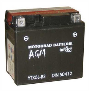 Starterbatterie Intact Bike-Power AGM 50412 12V 4Ah Starterbatterie Intact Bike-Power AGM 50412 12V 4Ah