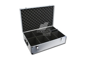 CD Koffer für 128 Jewelboxen - silber CD Koffer für 128 Jewelboxen - silber