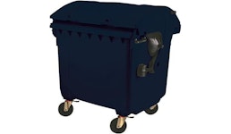 MÜLLCONTAINER KUNSTSTOFF 1,1 CBM RUNDDECKEL ANTHRA MÜLLCONTAINER KUNSTSTOFF 1,1 CBM RUNDDECKEL ANTHRA