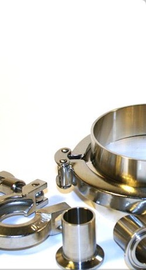 Clampverbindungen DIN32676 und ISO 2852, Werkstoff 1.4404/316L , verschiedene Baulängen Clampverbindungen DIN32676 und ISO 2852, Werkstoff 1.4404/316L , verschiedene Baulängen