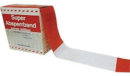 Absperrband Länge 100 m Breite 80 mm rot/weiß geblockt 100m/Karton Absperrband Länge 100 m Breite 80 mm rot/weiß geblockt 100m/Karton