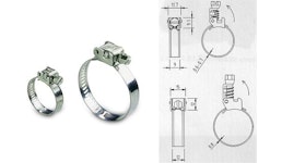 Schneckengewinde Schlauchschelle Quick-Lock aus Edelstahl AISI 430 + 304 Schneckengewinde Schlauchschelle Quick-Lock aus Edelstahl AISI 430 + 304