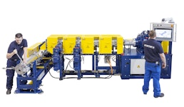 Extruder TP-WE 100/2100 M4 ESE 120 für die Gummiaufbereitung Extruder TP-WE 100/2100 M4 ESE 120 für die Gummiaufbereitung