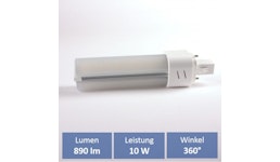 LEDMEDIO LED- Lampe PL-C 10 Watt 360° G24d2 neutralweiss LEDMEDIO LED- Lampe PL-C 10 Watt 360° G24d2 neutralweiss