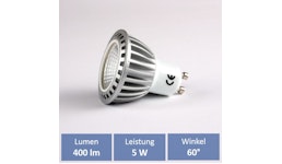 LEDMEDIO LED-Spot COB 5 Watt GU10 warmweiss LEDMEDIO LED-Spot COB 5 Watt GU10 warmweiss