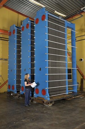 geschraubter Plattenwärmetauscher für Geothermie / Fernwärme / Fernkälte / Kraftwerke / Wärmespeicher geschraubter Plattenwärmetauscher für Geothermie / Fernwärme / Fernkälte / Kraftwerke / Wärmespeicher
