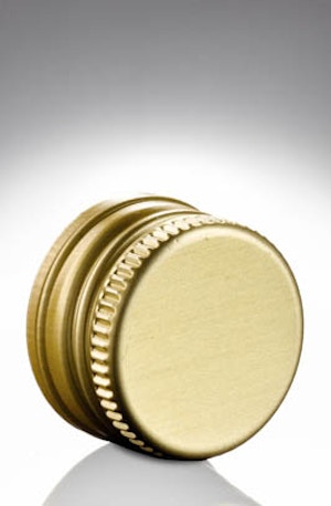 Standard-Schraubverschluss PP 22 aus ALU goldfarbig Standard-Schraubverschluss PP 22 aus ALU goldfarbig