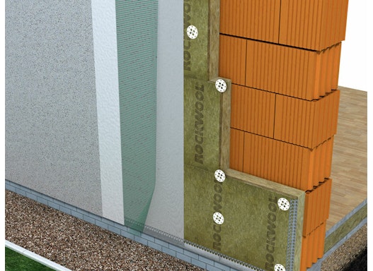Rockwool Putzträgerplatten WDVS Steinwolle   Fassade Wärme Dämmung Dämmplatten Vollwärmeschutz