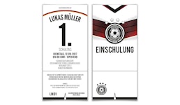 Einschulungskarten - Fußballtrikot Einschulungskarten - Fußballtrikot