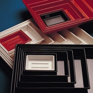 Fotoschale, PVC, 240x320x50mm, schwarz, m, Bodenrillen, niedere Form Fotoschale, PVC, 240x320x50mm, schwarz, m, Bodenrillen, niedere Form