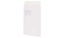 Faltentaschen C4, 229 x 324 x 20 mm, mit Fenster Faltentaschen C4, 229 x 324 x 20 mm, mit Fenster