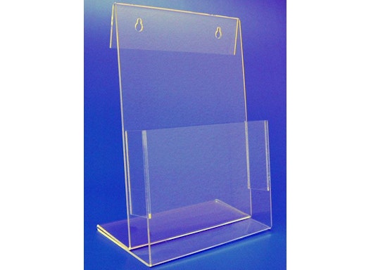 Prospektständer aus Acrylglas, Acryline, Prospektständer A4 aus Acrylglas