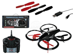 60-1122 Ferngesteuerter Quadrocopter, Drone, mit LED, ca. 18 cm, inkl. Akku & USB-Ladekabel 60-1122 Ferngesteuerter Quadrocopter, Drone, mit LED, ca. 18 cm, inkl. Akku & USB-Ladekabel