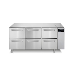 Kühltisch, 252 L, 6 Schubladen, 1/1 GN, für Zentralkühlung Kühltisch, 252 L, 6 Schubladen, 1/1 GN, für Zentralkühlung