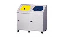 selbstlöschender Abfallbehälter GEMOS MINI DUO selbstlöschender Abfallbehälter GEMOS MINI DUO