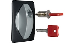 Flügeltürenschrank H1020xB890xT545 Wechselzyl. lichtgrau/enzianbl. 2B Trgf.65kg Flügeltürenschrank H1020xB890xT545 Wechselzyl. lichtgrau/enzianbl. 2B Trgf.65kg