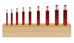 Locheisenset im Holzständer Locheisenset im Holzständer