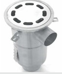 RINNENABLAUF 1-tlg. rund Ø 50/75/110 mm vertikal RINNENABLAUF 1-tlg. rund Ø 50/75/110 mm vertikal