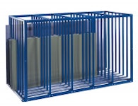 Blechtafelregal Kleinformat 1250x1100x2000 HxBxT 7 Fächer Blechtafelregal Kleinformat 1250x1100x2000 HxBxT 7 Fächer