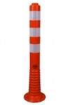Flexibler Absperrpfosten, Ø 70 mm, orange, überfahrbar