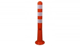 Flexibler Absperrpfosten, Ø 70 mm, orange, überfahrbar Flexibler Absperrpfosten, Ø 70 mm, orange, überfahrbar