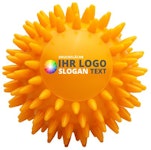Igelball Massageball gelb bedruckbar Igelball Massageball gelb bedruckbar