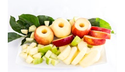 Äpfel Geschält und Geschnitten Äpfel Geschält und Geschnitten