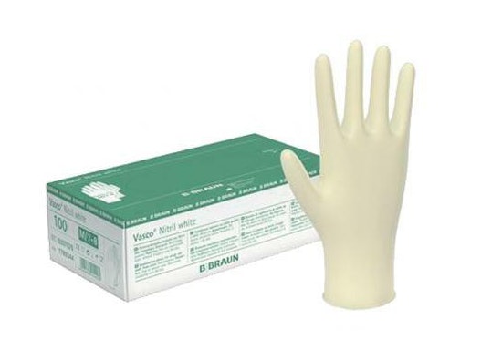 Vasco® Nitril white, Handschuhe puderfrei weiß 1x100 Stück