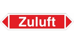 Luftrichtungspfeil, rot/weiß Luftrichtungspfeil, rot/weiß