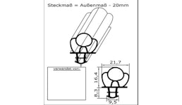 Kühl- und Gefrierschrank-Ersatzdichtung - Profil Nr. CGK-6078 Kühl- und Gefrierschrank-Ersatzdichtung - Profil Nr. CGK-6078
