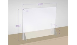 Spuck- und Virenschutz-Wand 100 x 75 cm Spuck- und Virenschutz-Wand 100 x 75 cm