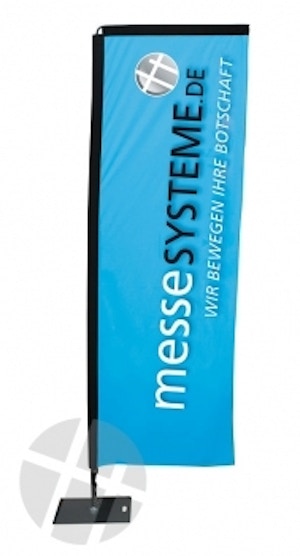 Promotion Flag rechteckig 300cm Stange + Tasche Promotion Flag rechteckig 300cm Stange + Tasche