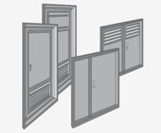 Betonbau-Tür aus Aluminium - Ausführungen und Bauart Betonbau-Tür aus Aluminium - Ausführungen und Bauart