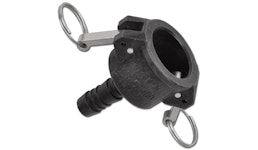 Hebelarm-Reduzierkupplung Typ C - Kupplung ND 20 (3/4") - Ø-Tülle 13 mm - PP nach MIL A-A-59326A mit Sicherheitshebel Hebelarm-Reduzierkupplung Typ C - Kupplung ND 20 (3/4") - Ø-Tülle 13 mm - PP nach MIL A-A-59326A mit Sicherheitshebel