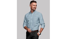 Blue Shirt with White Motifs Blue Shirt with White Motifs