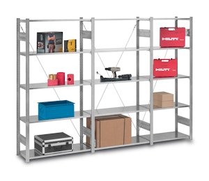 Fachbodenregale mit Diagonalstreben - Stecksystem ORION PLUS Fachbodenregale mit Diagonalstreben - Stecksystem ORION PLUS