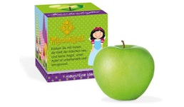 Werbe-Apfel in Promotion-Box Werbe-Apfel in Promotion-Box
