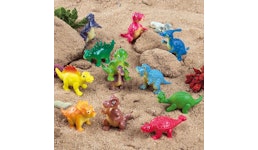 Dinos, Dinosaurier, Sammelfiguren, Spielzeug, Kinderwerbegeschenke, Giveaways, Zugabeartikel, Streuartikel, Kinder 