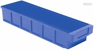 Regalkasten, PP, BxTxH 93x500x83 mm, Far be blau, VE 16 Stück Regalkasten, PP, BxTxH 93x500x83 mm, Far be blau, VE 16 Stück
