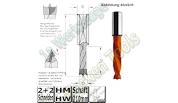 HM HW Dübelbohrer Dübelochbohrer für Holz ohne Rückenführung. HM HW Dübelbohrer Dübelochbohrer für Holz ohne Rückenführung.