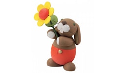 Deko Figur Hosen Hase Hugo mit Sonnenblume Deko Figur Hosen Hase Hugo mit Sonnenblume