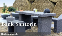 Gartenelemente - Bank Santorin
