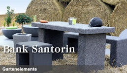 Gartenelemente - Bank Santorin Gartenelemente - Bank Santorin