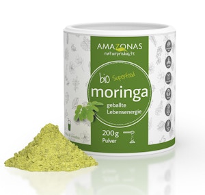 Bio MORINGA Blattpulver in 200g Dose ( etikettiert oder neutral ) Bio MORINGA Blattpulver in 200g Dose ( etikettiert oder neutral )