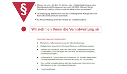 Inspektion, Messung, Wartung Inspektion, Messung, Wartung