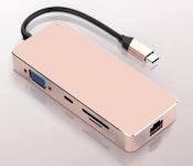 USB C Hub in Rosé USB C Hub in Rosé