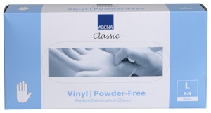 Abena Vinyl Einweg Handschuhe, puderfrei, Box á 100 Stück Abena Vinyl Einweg Handschuhe, puderfrei, Box á 100 Stück